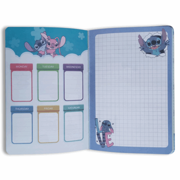 Bloc Note Stitch – Pages décorées